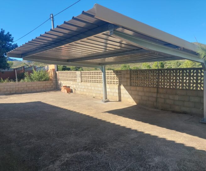 marquesina de 2 coches para vivienda